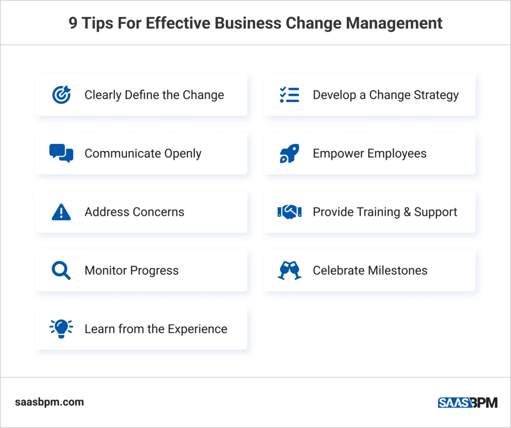 9 Tips For Effective Business Change Management